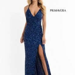 Primavera Couture 3291 Prom Dress Long Fitted Backless Sequin Formal Evening Gown 172 Primavera Couture 3291 Prom Dress Long Fitted Backless Sequin Formal Evening Gown