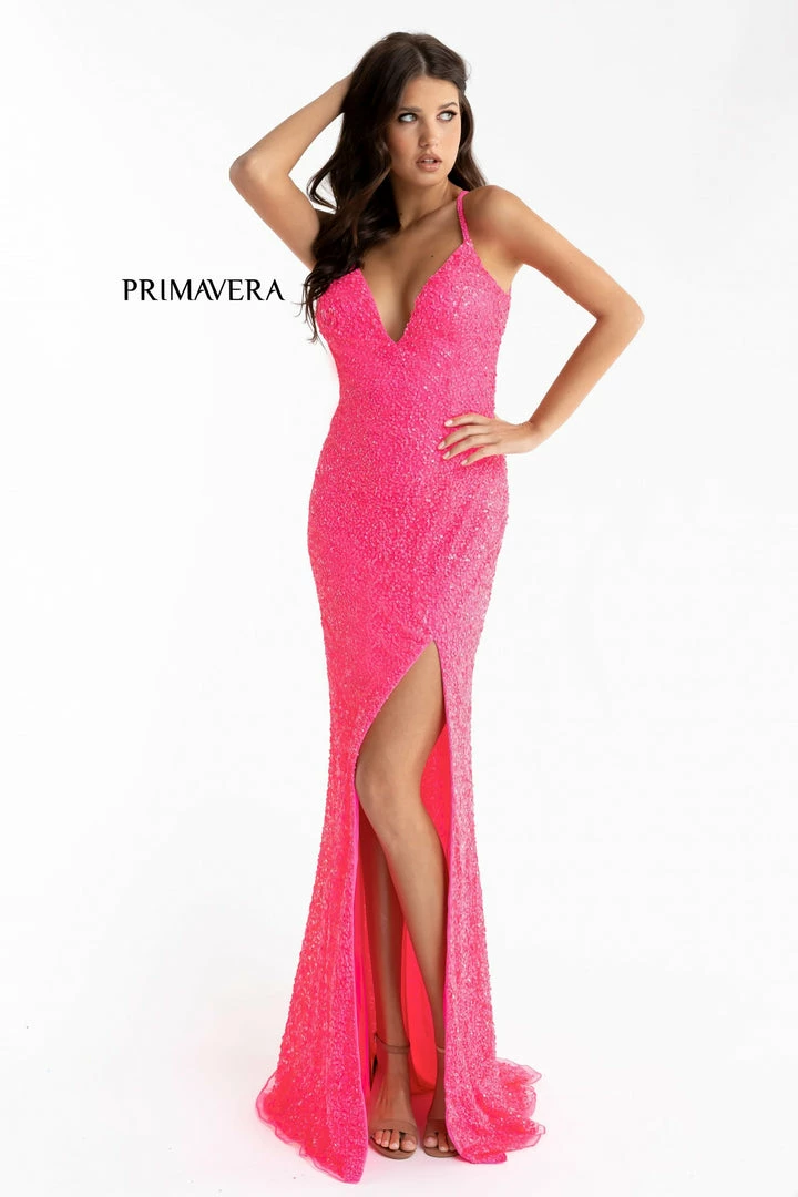 Primavera Couture 3291 Prom Dress Long Fitted Backless Sequin Formal Evening Gown 73 Primavera Couture 3291 Prom Dress Long Fitted Backless Sequin Formal Evening Gown