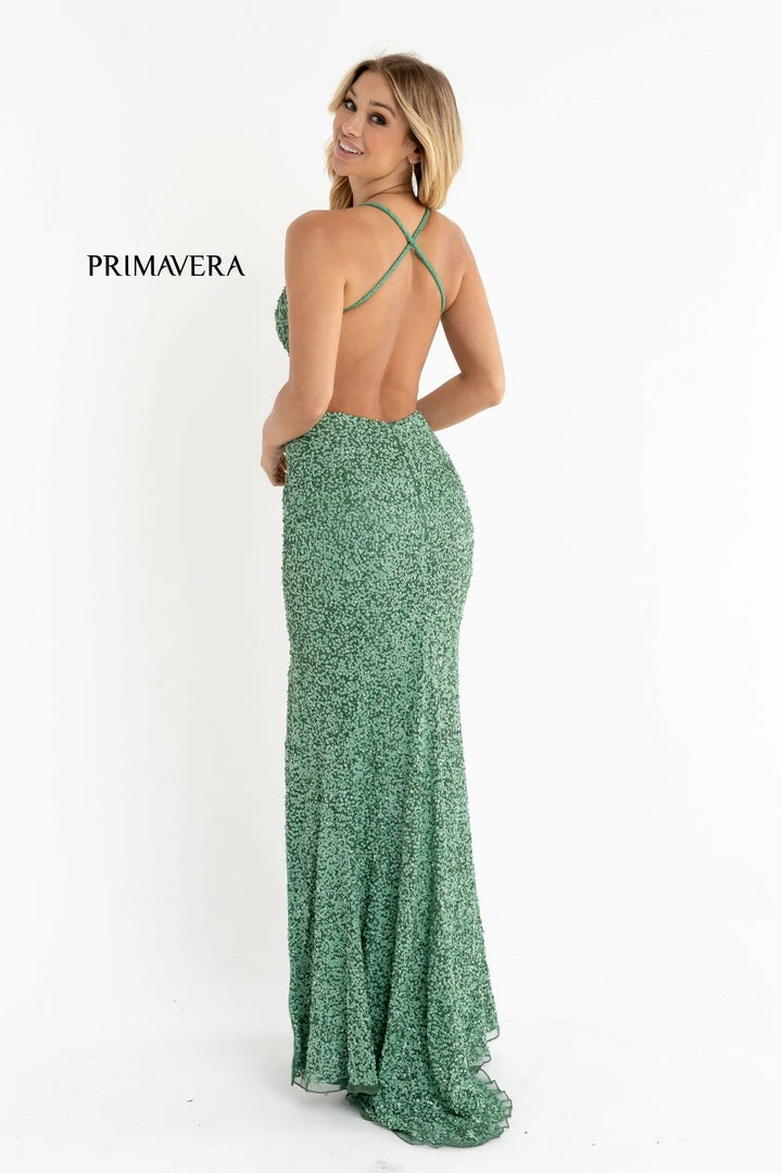 Primavera Couture 3291 Prom Dress Long Fitted Backless Sequin Formal Evening Gown 91 Primavera Couture 3291 Prom Dress Long Fitted Backless Sequin Formal Evening Gown