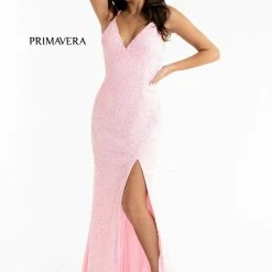 Primavera Couture 3291 Prom Dress Long Fitted Backless Sequin Formal Evening Gown 157 Primavera Couture 3291 Prom Dress Long Fitted Backless Sequin Formal Evening Gown