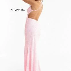 Primavera Couture 3291 Prom Dress Long Fitted Backless Sequin Formal Evening Gown 156 Primavera Couture 3291 Prom Dress Long Fitted Backless Sequin Formal Evening Gown
