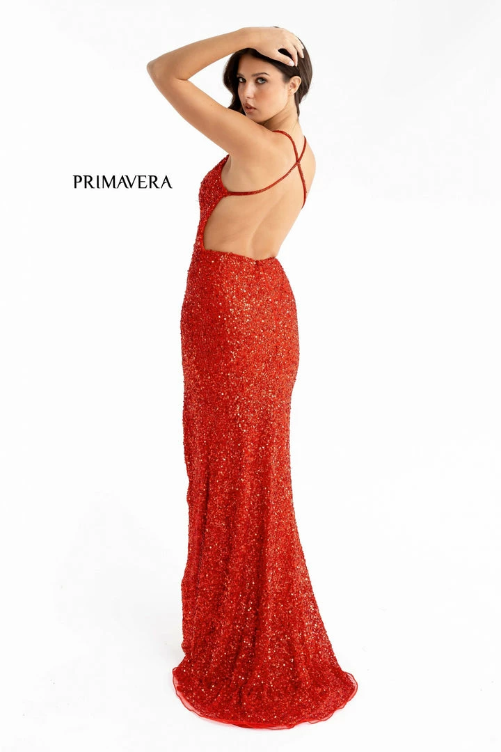 Primavera Couture 3291 Prom Dress Long Fitted Backless Sequin Formal Evening Gown 62 Primavera Couture 3291 Prom Dress Long Fitted Backless Sequin Formal Evening Gown