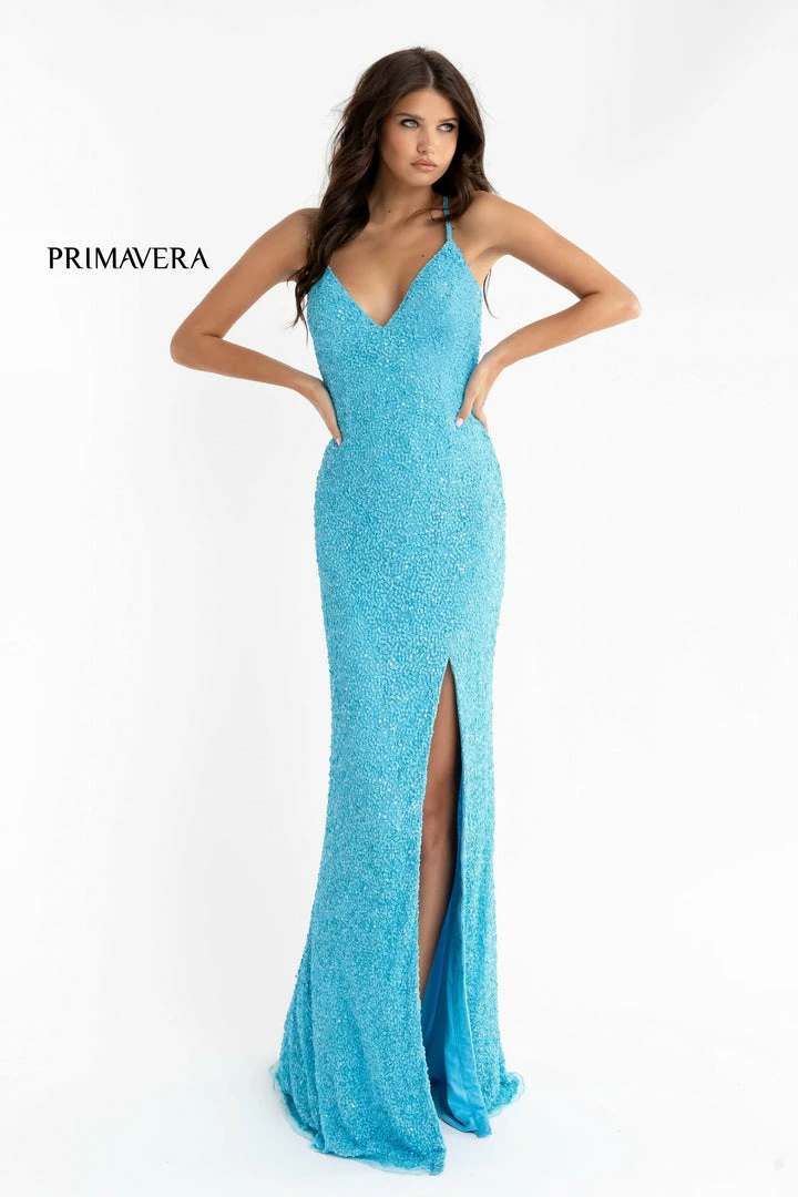 Primavera Couture 3291 Prom Dress Long Fitted Backless Sequin Formal Evening Gown 59 Primavera Couture 3291 Prom Dress Long Fitted Backless Sequin Formal Evening Gown