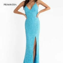 Primavera Couture 3291 Prom Dress Long Fitted Backless Sequin Formal Evening Gown 98 Primavera Couture 3291 Prom Dress Long Fitted Backless Sequin Formal Evening Gown