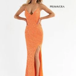 Primavera Couture 3291 Prom Dress Long Fitted Backless Sequin Formal Evening Gown 161 Primavera Couture 3291 Prom Dress Long Fitted Backless Sequin Formal Evening Gown