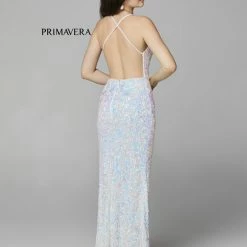 In Stock Primavera Couture 3295 Ivory Prom Dress V Neckline Sequins Long Evening Gown Sizes 8 Backless Dresses 13 In Stock Primavera Couture 3295 Ivory Prom Dress V Neckline Sequins Long Evening Gown Sizes 8 Backless Dresses
