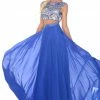 In Stock CLEARANCE Precious Formals Style P38032 Size 4 Royal Blue Prom Dress Gown
