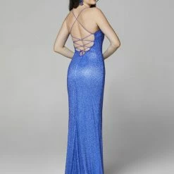 In Stock Backless Dresses Primavera Couture 3413 Size 8 Scoop Neckline Beaded Sequins Prom Dress Open Back Slit 96 In Stock Backless Dresses Primavera Couture 3413 Size 8 Scoop Neckline Beaded Sequins Prom Dress Open Back Slit