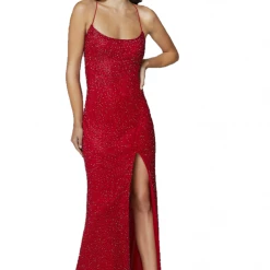In Stock Backless Dresses Primavera Couture 3413 Size 8 Scoop Neckline Beaded Sequins Prom Dress Open Back Slit 75 In Stock Backless Dresses Primavera Couture 3413 Size 8 Scoop Neckline Beaded Sequins Prom Dress Open Back Slit