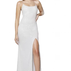 Backless Dresses Primavera Couture 3413 Scoop Neckline Beaded Sequins Prom Dress Open Back Slit 80 Backless Dresses Primavera Couture 3413 Scoop Neckline Beaded Sequins Prom Dress Open Back Slit