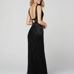 In Stock Primavera Couture 3416 Size 8 Fully Beaded Prom Dress Evening Gown V Neck Sequin