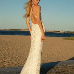 In Stock Primavera Couture 3428 Size 22 Embellished Beaded V Neckline Prom Dress Evening Gown