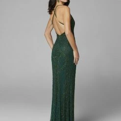 In Stock Primavera Couture 3428 Size 22 Embellished Beaded V Neckline Prom Dress Evening Gown
