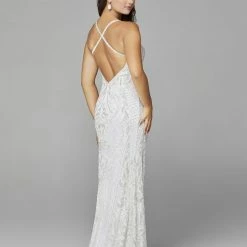 In Stock Primavera Couture 3428 Size 22 Embellished Beaded V Neckline Prom Dress Evening Gown