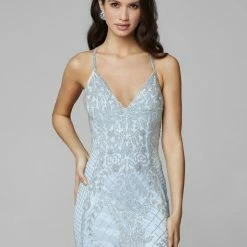 In Stock Primavera Couture 3428 Size 22 Embellished Beaded V Neckline Prom Dress Evening Gown