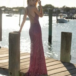 In Stock Primavera Couture 3428 Size 22 Embellished Beaded V Neckline Prom Dress Evening Gown