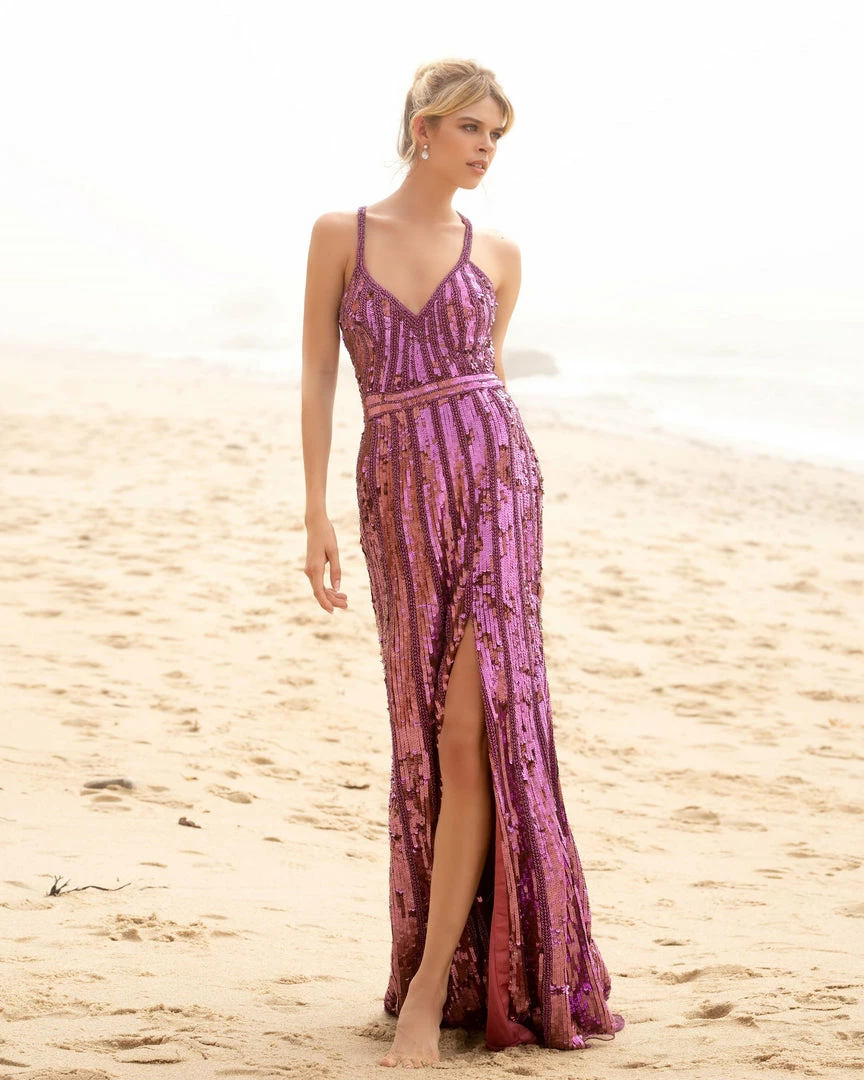 Backless Dresses Primavera Couture 3441 Sequin Embellished Prom Dress Iridescent Evening Gown 7 Backless Dresses Primavera Couture 3441 Sequin Embellished Prom Dress Iridescent Evening Gown