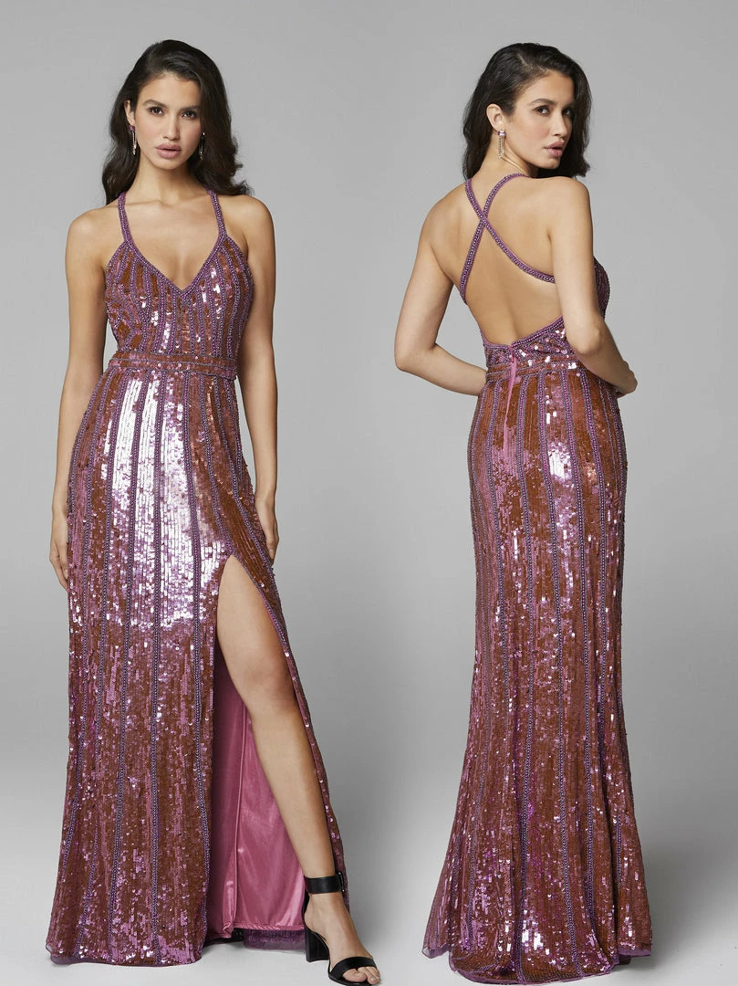Backless Dresses Primavera Couture 3441 Sequin Embellished Prom Dress Iridescent Evening Gown 19 Backless Dresses Primavera Couture 3441 Sequin Embellished Prom Dress Iridescent Evening Gown