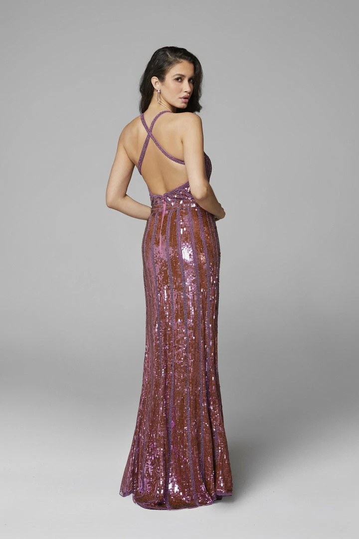 Backless Dresses Primavera Couture 3441 Sequin Embellished Prom Dress Iridescent Evening Gown 37 Backless Dresses Primavera Couture 3441 Sequin Embellished Prom Dress Iridescent Evening Gown