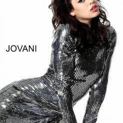 Discontinued Jovani 3478 Long Sleeve Short Fitted Cocktail Dress Long Sleeve Dresses