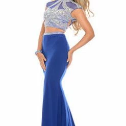 In Stock Precious Formals P35102 Royal Blue Size 0 Pageant Dress Prom Gown