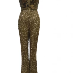 In Stock Backless Dresses Primavera Couture 3608 Size 4 Copper Sequin Jumpsuit Formal Cut Glass V Neck Pant 23 In Stock Backless Dresses Primavera Couture 3608 Size 4 Copper Sequin Jumpsuit Formal Cut Glass V Neck Pant