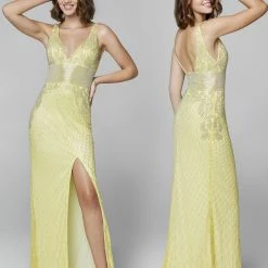 In Stock Primavera Couture 3617 Lilac Prom Dress Size 2 Long Fitted Beaded Formal Pageant Gown Backless Dresses