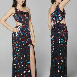 Sequin Dresses Primavera Couture 3623 Long Cut Glass One Shoulder Prom Dress Pageant Gown Slit 87 Sequin Dresses Primavera Couture 3623 Long Cut Glass One Shoulder Prom Dress Pageant Gown Slit