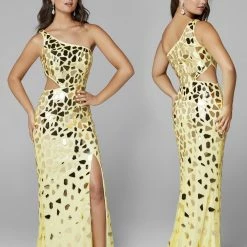 Sequin Dresses Primavera Couture 3623 Long Cut Glass One Shoulder Prom Dress Pageant Gown Slit 83 Sequin Dresses Primavera Couture 3623 Long Cut Glass One Shoulder Prom Dress Pageant Gown Slit