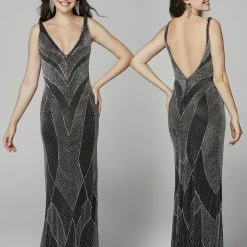 In Stock Primavera Couture 3629 Long Fitted Beaded Formal Prom Dress Backless Gown Size 8 35 In Stock Primavera Couture 3629 Long Fitted Beaded Formal Prom Dress Backless Gown Size 8