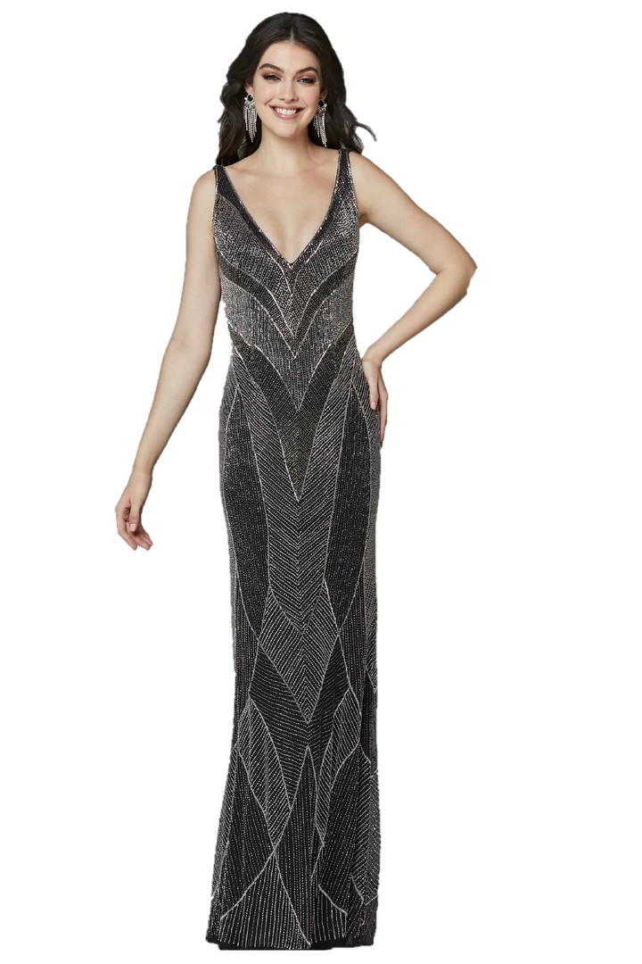 In Stock Primavera Couture 3629 Long Fitted Beaded Formal Prom Dress Backless Gown Size 8 3 In Stock Primavera Couture 3629 Long Fitted Beaded Formal Prom Dress Backless Gown Size 8