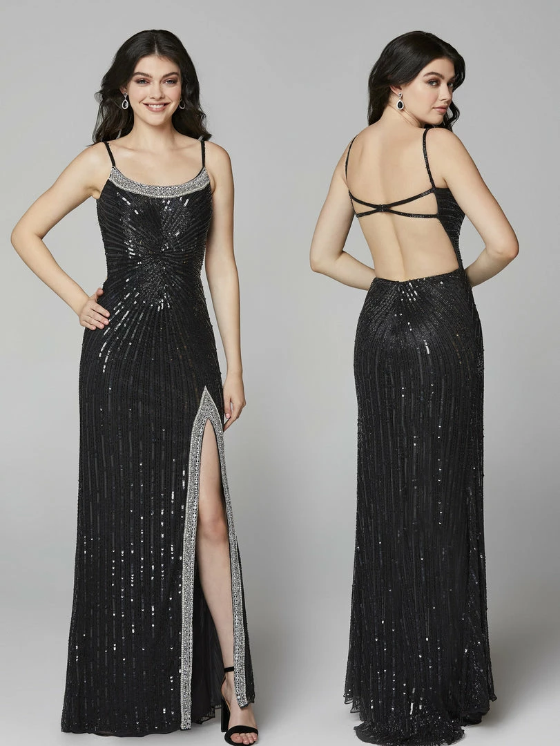 In Stock Primavera Couture 3648 Black Size 2 Sequin Backless Prom Dress Slit Formal Gown Backless Dresses 11 In Stock Primavera Couture 3648 Black Size 2 Sequin Backless Prom Dress Slit Formal Gown Backless Dresses