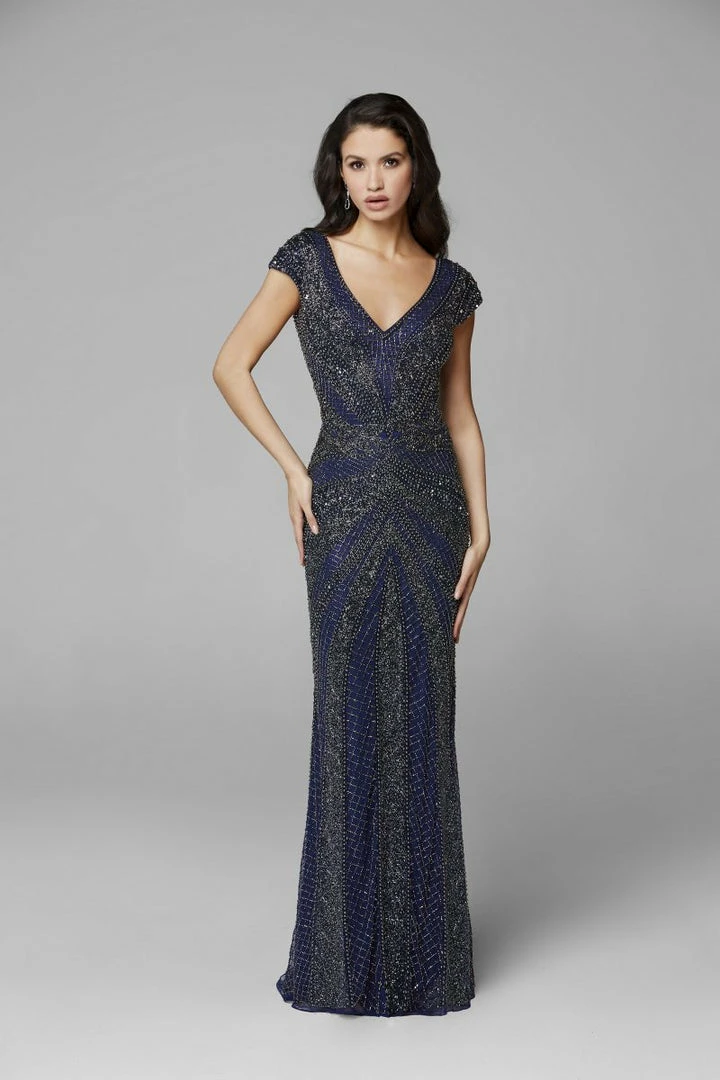 Sequin Dresses Primavera Couture 3674 V Neckline Long Sleeved Beaded Evening Gown 11 Sequin Dresses Primavera Couture 3674 V Neckline Long Sleeved Beaded Evening Gown