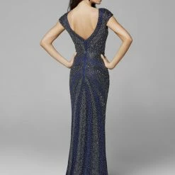 Sequin Dresses Primavera Couture 3674 V Neckline Long Sleeved Beaded Evening Gown 23 Sequin Dresses Primavera Couture 3674 V Neckline Long Sleeved Beaded Evening Gown