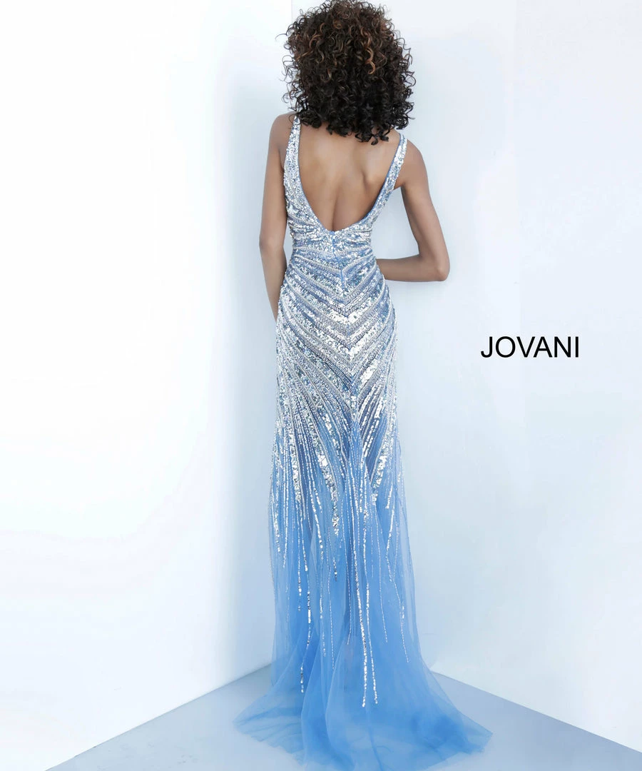 Jovani 3686 Embellished Crystal Plunging V Neck Prom Dress Sheath Evening Pageant Gown Long Sleeve Dresses 11 Jovani 3686 Embellished Crystal Plunging V Neck Prom Dress Sheath Evening Pageant Gown Long Sleeve Dresses
