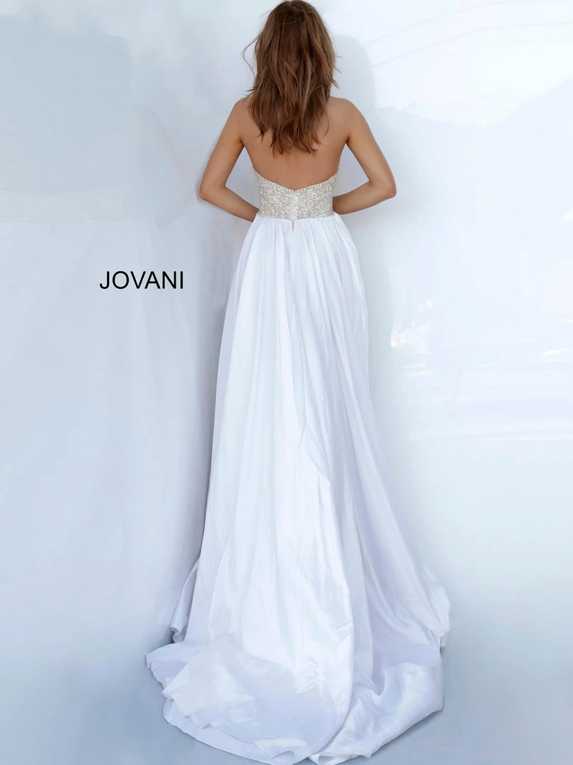 Jovani Couture 3698 Long Prom Dress Pageant Gown Overskirt Plunging V Neck Ballgown Dresses 6 Jovani Couture 3698 Long Prom Dress Pageant Gown Overskirt Plunging V Neck Ballgown Dresses