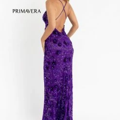 In Stock Primavera Couture 3731 Size 0 3D Flowers Prom Dress Sequins With A V Neckline Slit Open Back 59 In Stock Primavera Couture 3731 Size 0 3D Flowers Prom Dress Sequins With A V Neckline Slit Open Back