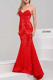 Jovani 37334 Embellished Lace Prom Dress Peak Point Neckline Fitted Mermaid Strapless Mermaid Dresses 10 Jovani 37334 Embellished Lace Prom Dress Peak Point Neckline Fitted Mermaid Strapless Mermaid Dresses
