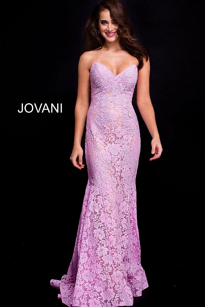 Jovani 37334 Embellished Lace Prom Dress Peak Point Neckline Fitted Mermaid Strapless Mermaid Dresses 14 Jovani 37334 Embellished Lace Prom Dress Peak Point Neckline Fitted Mermaid Strapless Mermaid Dresses