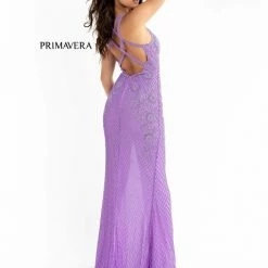 Sequin Dresses Primavera Couture 3747 Strappy Back Prom Dress Beaded V Neckline Evening Gown Slit 27 Sequin Dresses Primavera Couture 3747 Strappy Back Prom Dress Beaded V Neckline Evening Gown Slit