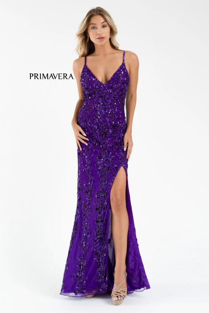 In Stock Primavera Couture 3749 Size 6 Neon Pink Sequined Prom Dress V Neckline Sweeping Train Evening Gown Backless Dresses 18 In Stock Primavera Couture 3749 Size 6 Neon Pink Sequined Prom Dress V Neckline Sweeping Train Evening Gown Backless Dresses