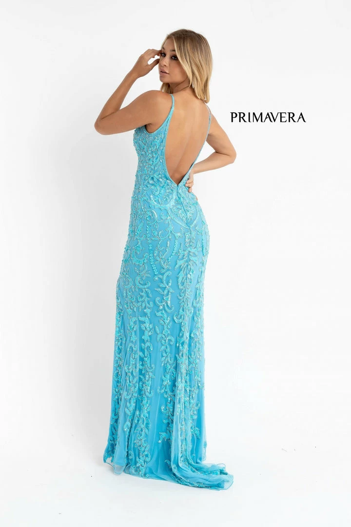 In Stock Primavera Couture 3749 Size 6 Neon Pink Sequined Prom Dress V Neckline Sweeping Train Evening Gown Backless Dresses 10 In Stock Primavera Couture 3749 Size 6 Neon Pink Sequined Prom Dress V Neckline Sweeping Train Evening Gown Backless Dresses