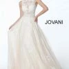 Ballgown Dresses Jovani 37504 White Nude Embroidered Sheer Bodice Prom Dress 2 Ballgown Dresses Jovani 37504 White Nude Embroidered Sheer Bodice Prom Dress