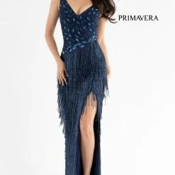 In Stock Primavera Couture 3752 Fringe Skirt Prom, Pageant, Evening Dress Fuchsia Size 8 V Neckline Backless Backless Dresses 12 In Stock Primavera Couture 3752 Fringe Skirt Prom, Pageant, Evening Dress Fuchsia Size 8 V Neckline Backless Backless Dresses