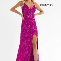 In Stock Backless Dresses Primavera Couture 3754 Size 12 Emerald Prom Dress Sequins V Neckline Evening Gown Backless Slit Train 39 In Stock Backless Dresses Primavera Couture 3754 Size 12 Emerald Prom Dress Sequins V Neckline Evening Gown Backless Slit Train