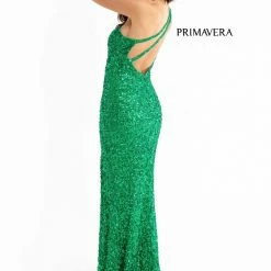 In Stock Primavera Couture 3761 Size 2, 4 One Shoulder Prom Dress Sequin Double Strap Back Slit Train Bright Blue Backless Dresses 91 In Stock Primavera Couture 3761 Size 2, 4 One Shoulder Prom Dress Sequin Double Strap Back Slit Train Bright Blue Backless Dresses