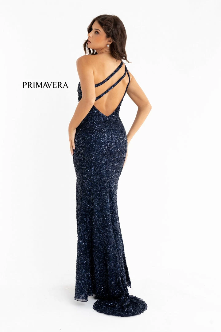 In Stock Primavera Couture 3761 Size 2, 4 One Shoulder Prom Dress Sequin Double Strap Back Slit Train Bright Blue Backless Dresses 31 In Stock Primavera Couture 3761 Size 2, 4 One Shoulder Prom Dress Sequin Double Strap Back Slit Train Bright Blue Backless Dresses