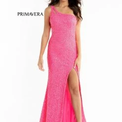 In Stock Primavera Couture 3761 Size 2, 4 One Shoulder Prom Dress Sequin Double Strap Back Slit Train Bright Blue Backless Dresses 54 In Stock Primavera Couture 3761 Size 2, 4 One Shoulder Prom Dress Sequin Double Strap Back Slit Train Bright Blue Backless Dresses