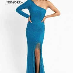 In Stock Fringe & Tassels Primavera Couture 3773 Size 2 Beaded One Long Sleeve Prom Dress Evening Gown Fringe Open Slit 28 In Stock Fringe & Tassels Primavera Couture 3773 Size 2 Beaded One Long Sleeve Prom Dress Evening Gown Fringe Open Slit