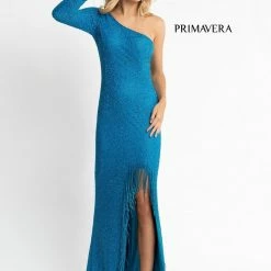 In Stock Fringe & Tassels Primavera Couture 3773 Size 2 Beaded One Long Sleeve Prom Dress Evening Gown Fringe Open Slit 27 In Stock Fringe & Tassels Primavera Couture 3773 Size 2 Beaded One Long Sleeve Prom Dress Evening Gown Fringe Open Slit